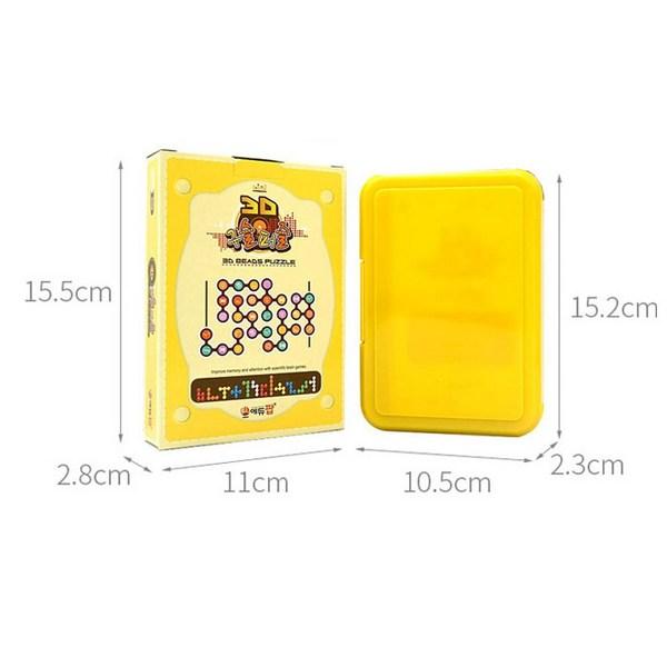 M2 World 3D Bead Puzzle + Collection, 1, 12 Pieces, Korea Best Toddler Puzzle