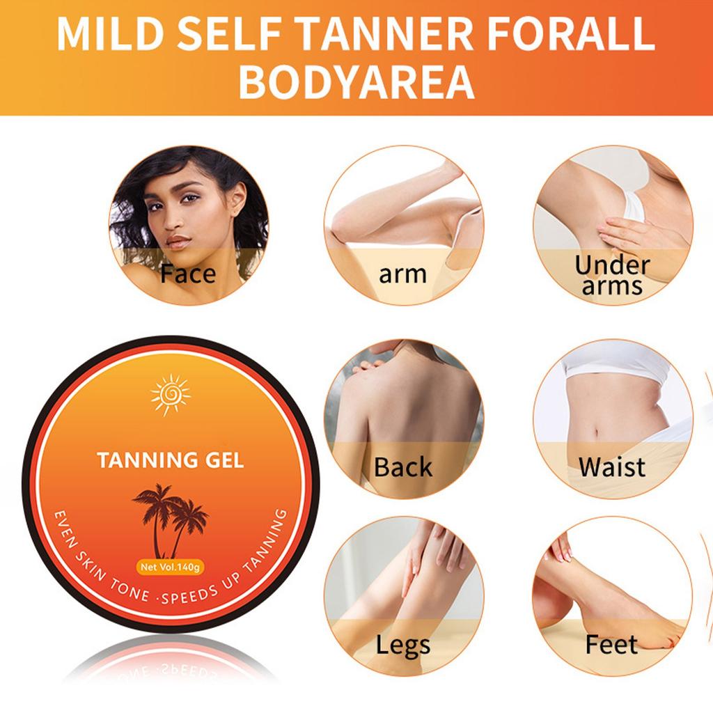 Tanning Accelerator Balm,Tanning Balm Bronzer Tanning Lotion,Tanning Balm For Sunbeds For An Amazing Tan For Body And Face 140g