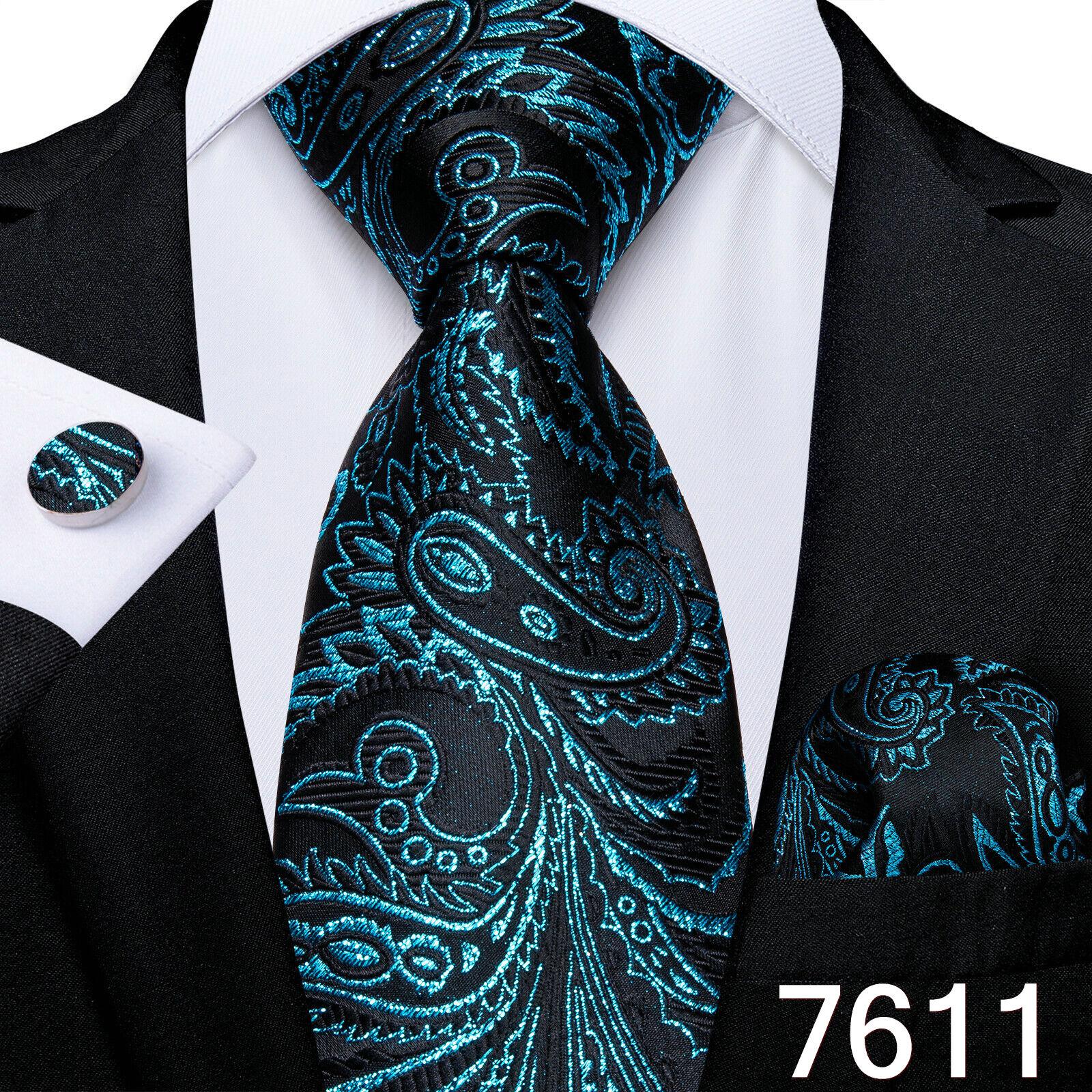 

Ділові чоловічі краватки в клітку. Офіційна шовкова краватка. Handky Cufflinks Set for Men Formal Tie Dibangu N-7611