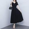 Elegant V-Neck Slimming Summer Dress