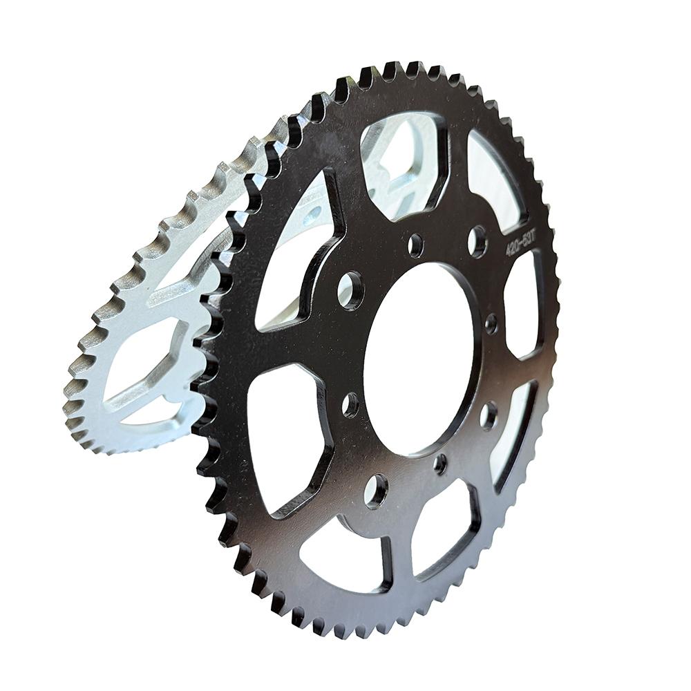 Motorcycle 420 Chain Rear Sprocket 51T 53T 57T 60T 76mm For 50cc 70cc 90cc 110cc 125cc 250cc Pit Dirt Bike ATV Quad Bike Go Kart