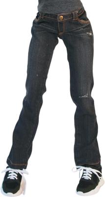 [Petite Marie] 13 DDS Compatible Okayama Processed Distressed Straight Jeans Black KOJIMA Processed Distressed Low-Rise Jeans Stretch Denim Standard