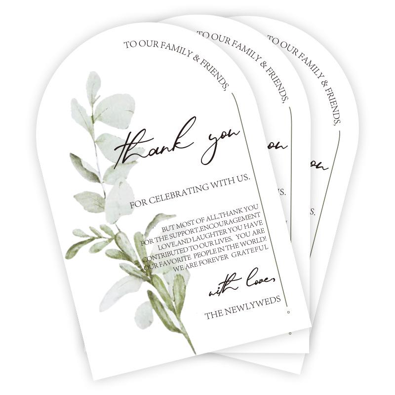

Floral Watercolor Wedding Thank You & Table Place Cards (15x10cm) - Irregular Shape Wedding Decor 15x10cm (50 sheets/pack)
