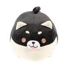 JEMA Body Pillow Dog Animal Cushion Stuffed Toy Chewy Fluffy Soft Cute Gift Black Length Approx. 50cm
