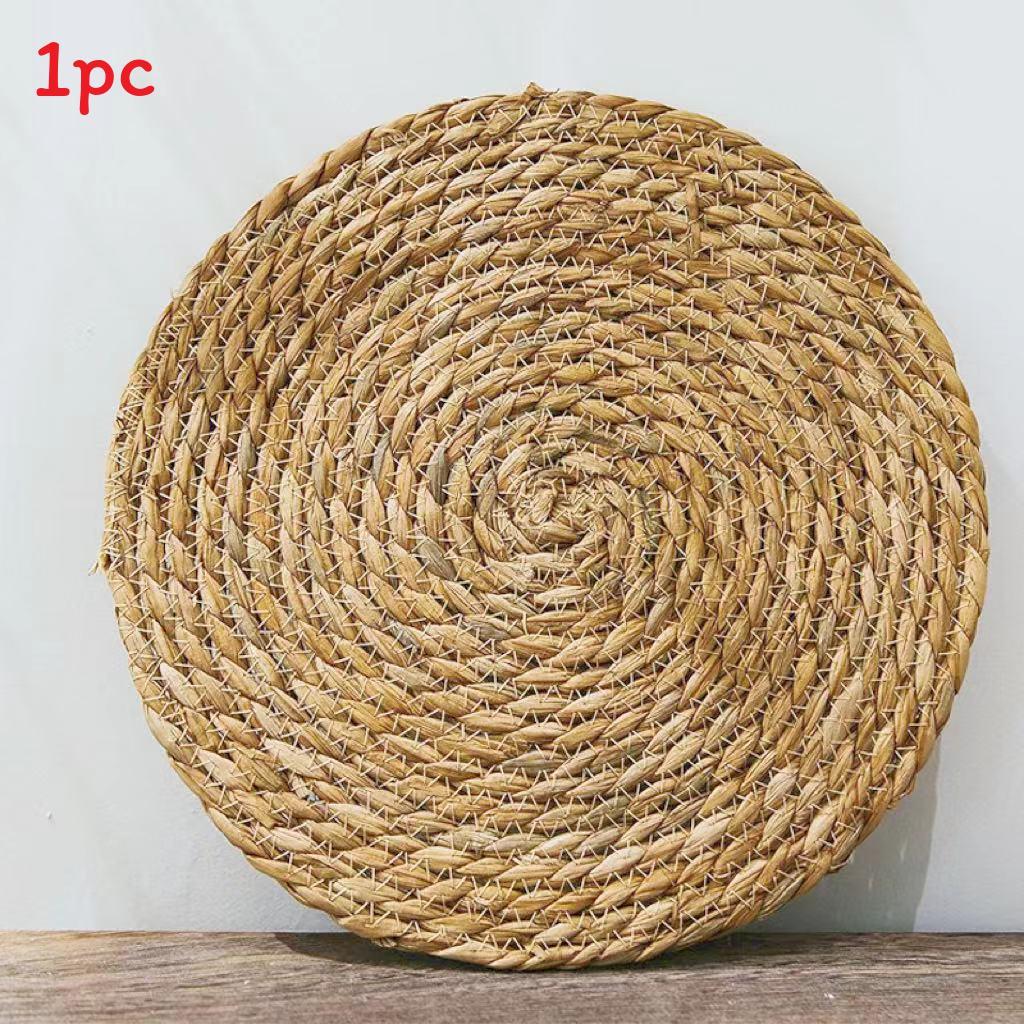 Japanese Woven Bamboo Coaster Set With Insulation For Home Use
