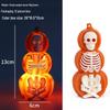 Halloween Skull & Skeleton Lantern Pumpkin Candle Holder