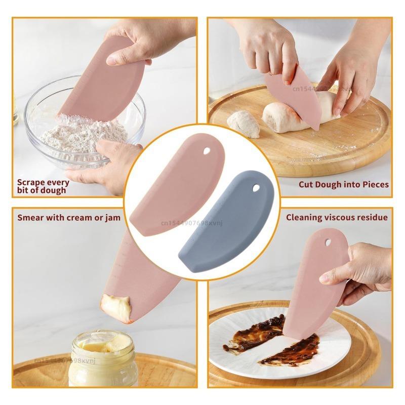 Flexible Silicone Bowl Scraper Pastry Best Bench For Cakes Kitchen Aid Food For Dish Pan Dough Tools