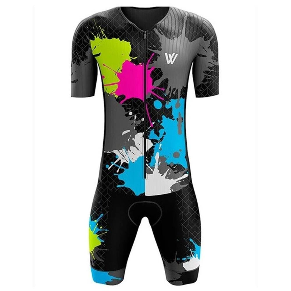Pánský triatlonový skinsuit Pro Team Závodní Cyklistický Tenký s Vložkou Rychleschnoucí Plavecké Tights Běžecký Speedsuit Letní Prodyšný Cyklistický Oblek Set 2026