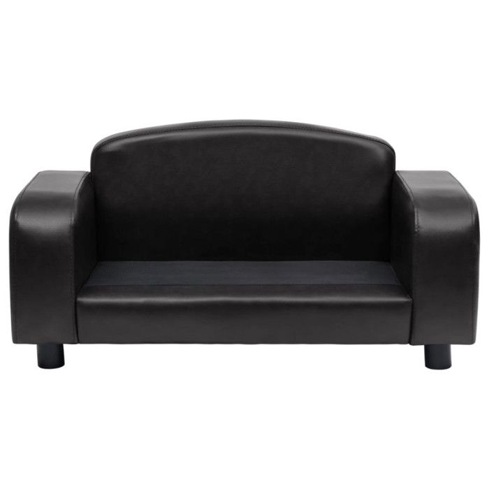 VidaXL Canapé pour Chien Noir 80x50x40 cm Similicuir Sofa pour Chat Animaux 170965