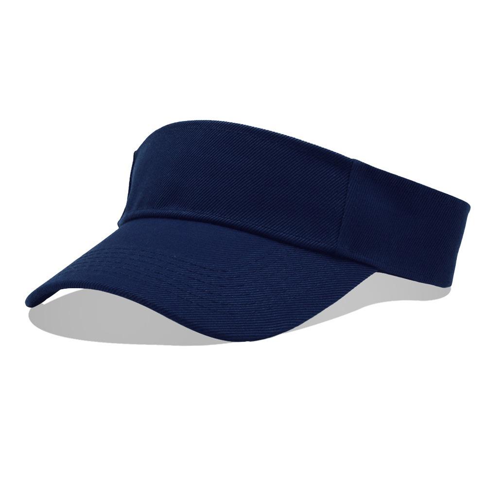 

Quick-Dry Outdoor Sports Hat Cotton Sports Visor Adjustable Visor Running Golf Tennis Pickleball темно-синього кольору