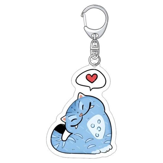Keychain Pendant 3D Idol Group Design Portable Acrylic Keychain with Metal Lobster Clasp Waterproof Scratch-Proof Key