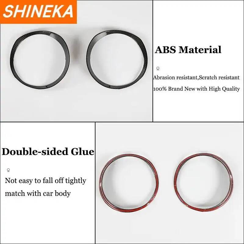 SHINEKA Auto Frontscheinwerfer Lampe Dekoration Abdeckung Aufkleber für Suzuki Jimny 2019 2020 2021 2022 2023 2024 Exterieur Zubehör