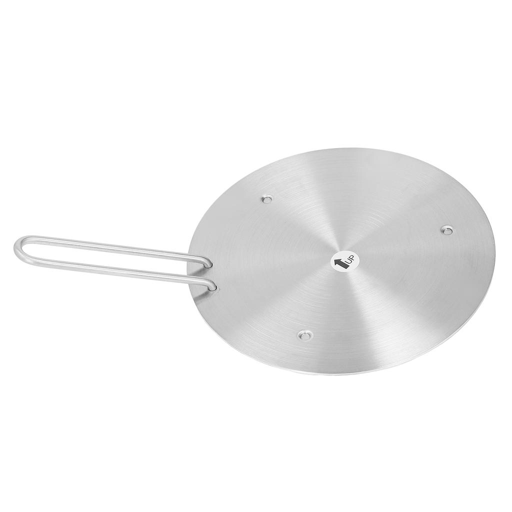 Heat Diffuser Stainless Steel Induction Cooker Diffuser Plate with Handle for Kitchen 21.5cm/8.46in