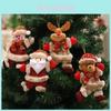 Merry Christmas Dancing Ornaments Featuring Festive Santa Snowman Reindeer Bear Decorations