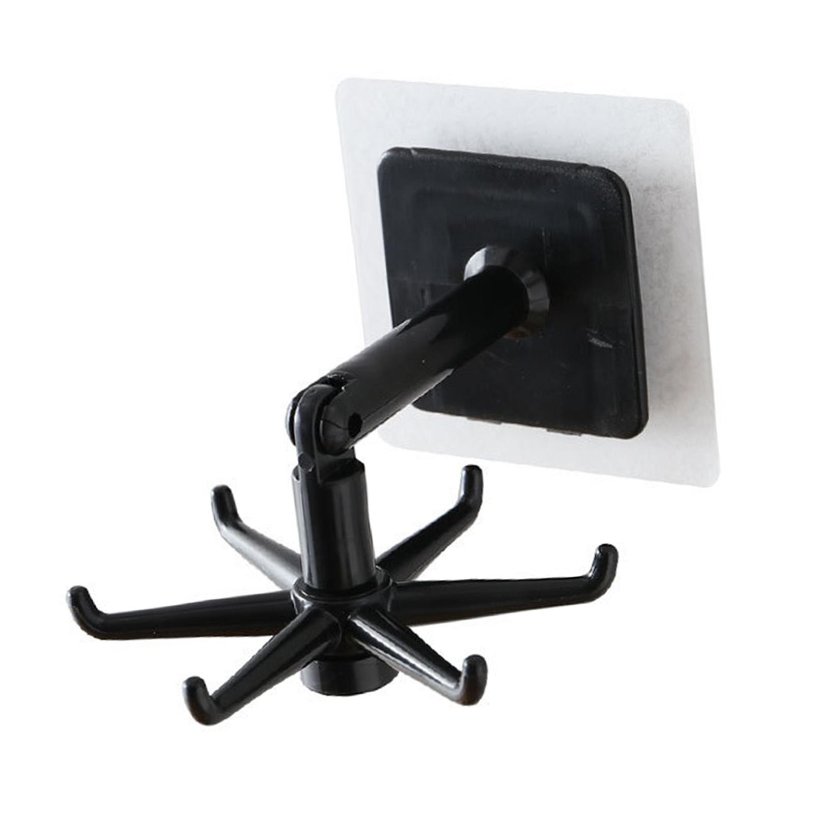 

Hook Wall Mounted ABS Easy to Install 360 degrees Rotating Hanging Hook for Utensils Kitchen