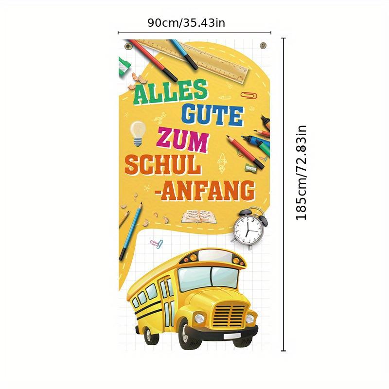 1 st tysk version av öppningssäsongens atmosfär bakgrundsduk, hem skola festdekoration, dörrficka, dörrgardin