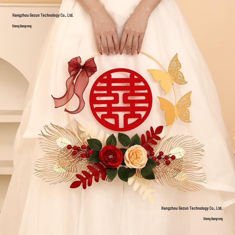 3D Double Happiness Wedding & Home Decor Sticker Set