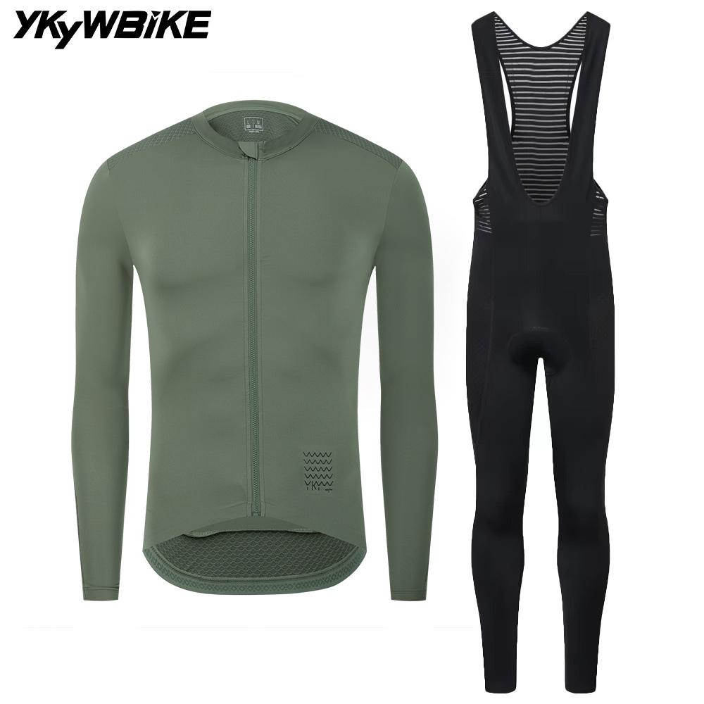 2026 Autumn Breathable  Men's Cycling Sets Long Sleeve Long Bib Pants  Bicycle Clothes Man Cycling Maillot Road Bike Kit Cycling Clothing