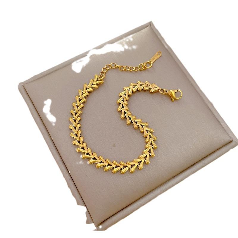 Dongmen Personal Cold Wind V-Shaped Chain Bracelet Female Retro Girlfriend