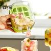 Water Bottle Ice Tray Press-to-Cold 2-in-1 Ice Cube Mold & Kettle Quick Ice Making Portable Bottle Easy Release Silicone Mold Touch-Free Freezer Cup