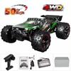 1:16 85KM/H Lub 50KM/H Samochód RC 4WD Z Zdalnym Sterowaniem LED Samochody Duża Prędkość Drift Monster 4x4 Ciężarówka dla Dzieci vs Wltoys 124017 Zabawki