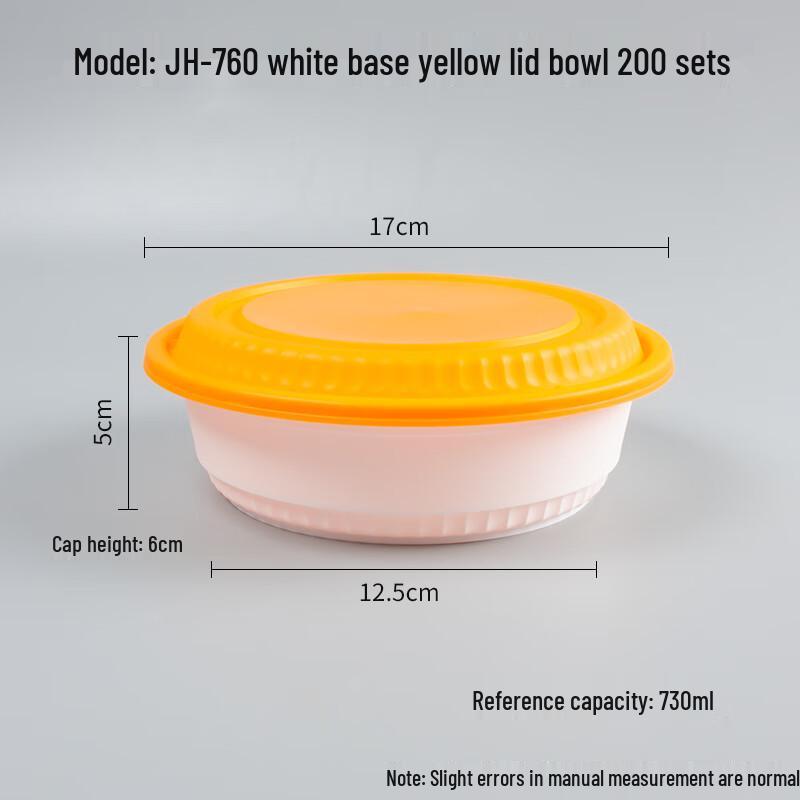Disposable Round Plastic Food Containers with Lids