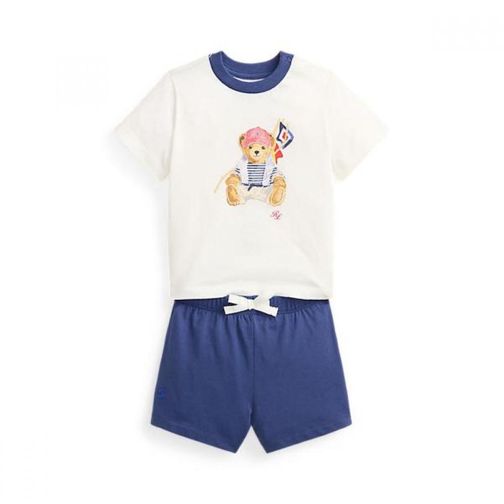 Polo Ralph Lauren Baby Boy Polo Bear Cotton Jersey Tee And Short Cwpo2sti9s20125100 12M