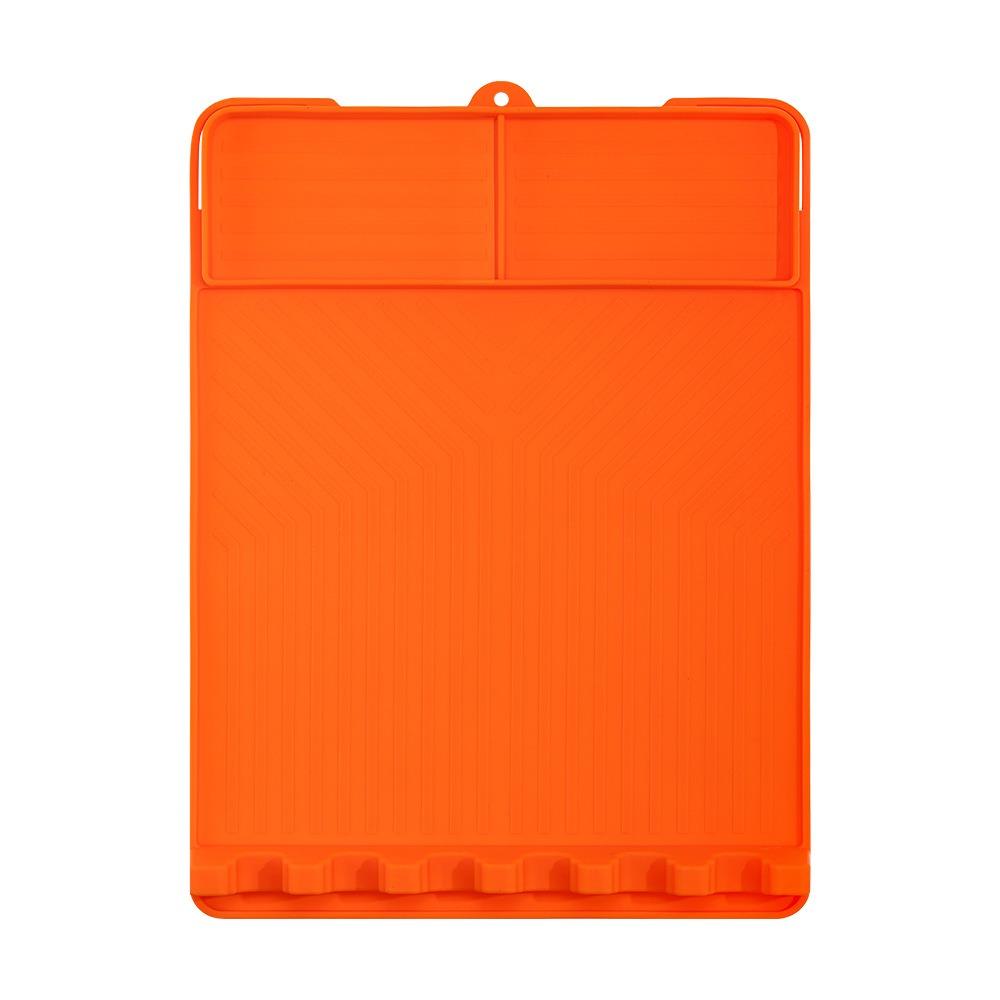 Silicone Mat Grill Tool Tray Raised Lip Grill Buddy Mat Reusable Grill Mat BBQ Tool Storage
