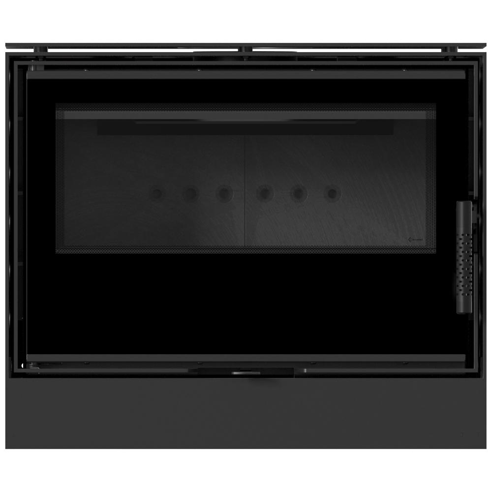 Wood burning steel stove KRATKI KARI 70 Ø 150 8 kW black thermotec