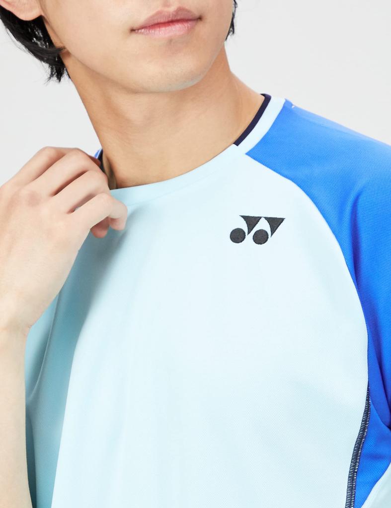 YONEX Short Sleeve Game Aqua Blue SS Shirt, (111)