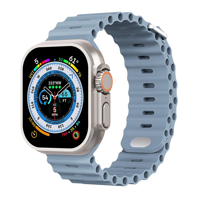 Ocean Armband für Apple Watch Ultra 3 2 Band 49mm Serie 45mm 41mm 46mm 42mm 40 44mm Silikon Uhrenarmband iWatch 11 10 9 8 7 6 5 SE2