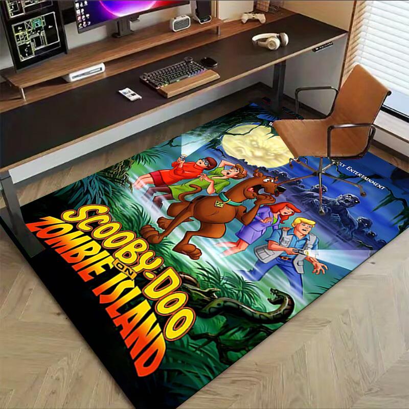 1PC Scooby-Doo, Zombie Island Extra Large Non-Slip Floor carpet, Office, family, bedroom, Studio - Large Area Rug Indoor Rugs1138A