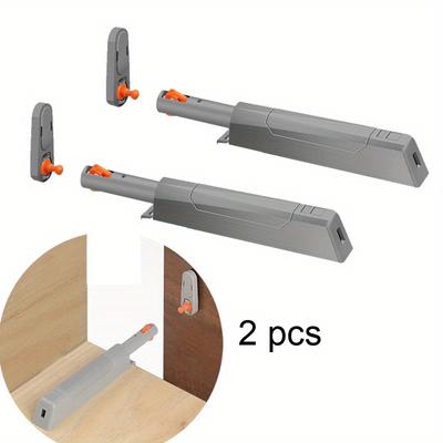 2 stücke Automatische Knopfverriegelung Möbelbeschläge Klassische Türverriegelung Verriegelung Tür Fenster Schrank Schiebeschloss Schrank Haushaltssicherheitsknopffeder