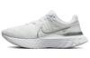 React Infinity Run Flyknit 3 White Metallic Silver Women's DD3024-101