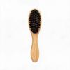 Men's Beard & Hair Styling Brush – Solid Wood Boar Bristle Comb with Beech Wood Handle for Smoothing & Massage