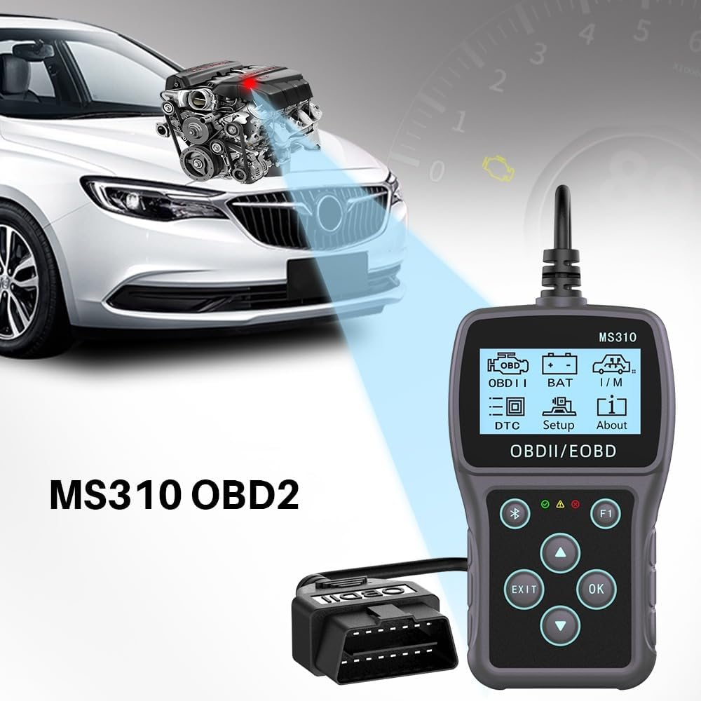 Skaner Bluetooth OBD2 Narzędzie Diagnostyczne, 3-w-1 Czytnik Kodów Błędów Silnika Samochodowego i Kasowanie Kodów Tester Akumulatora Samochodowego Skaner dla Samochodów Wszystkie OBDII od 1996