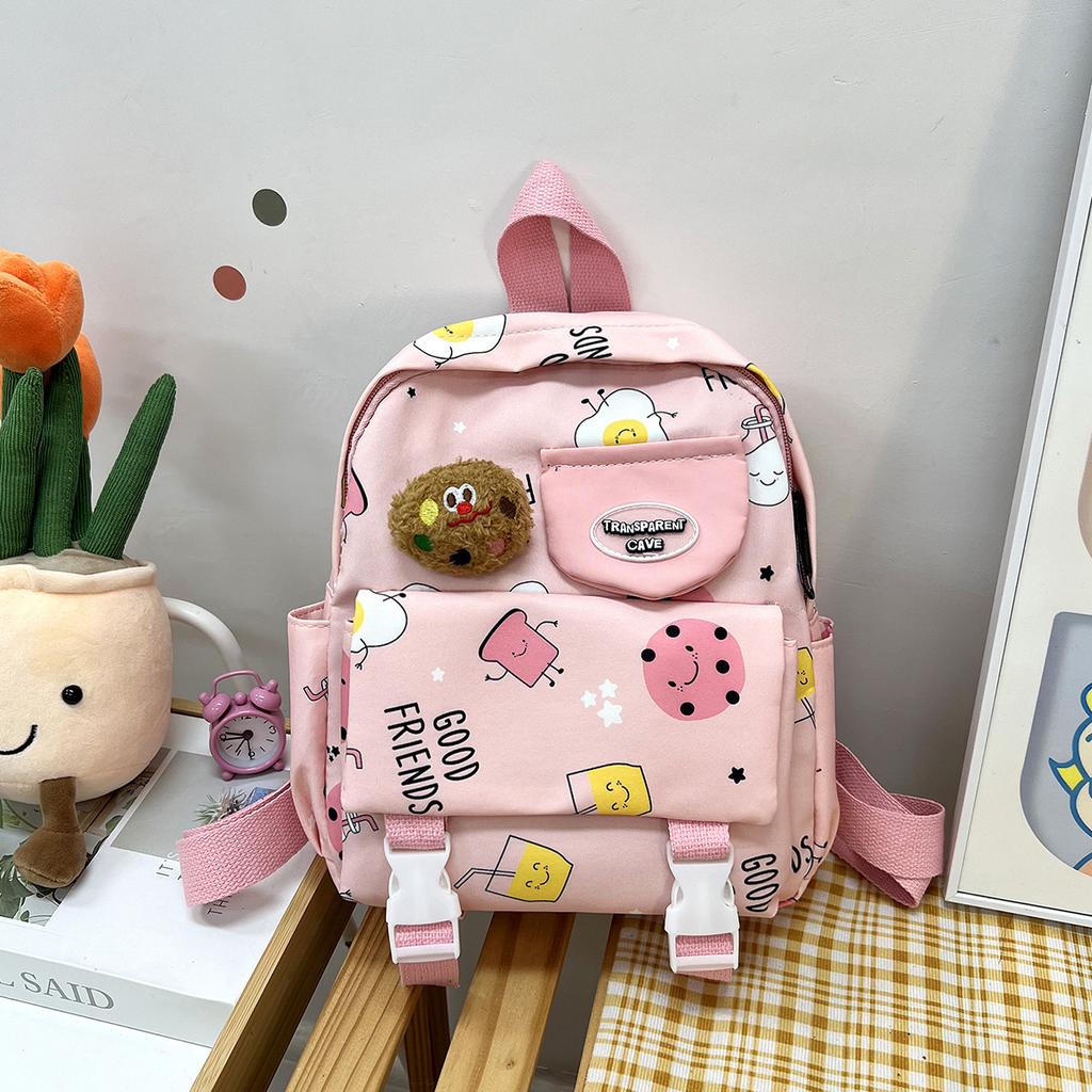 Children's Bag Cartoon Cute Girls Backpack Going Out Ultra-light Baby Backpack Kindergarten Class Boys Schoolbag
