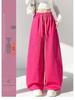 Pantalon de survêtement décontracté large à jambes évasées pour femme, résistant, avec strass, pour le printemps et l'automne