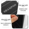  12 Pcs Body Wash Bottle Label Sticker Bathroom Shampoo Labels for Containers Adhesive Glass