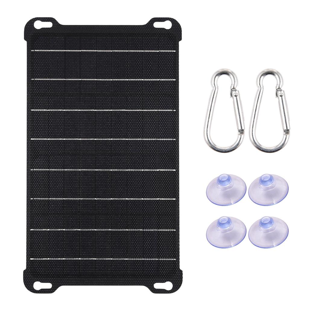 15W ETFE Solar Panel Solar Charger IPX6-Waterproof Portable Solar Power Monocrystalline Silicon