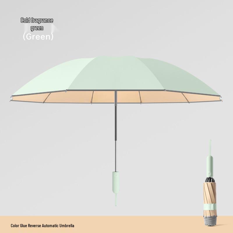 Colorful Auto-Safety Sunscreen Umbrella with Anti-Rebound Feature and Custom Logo Printing