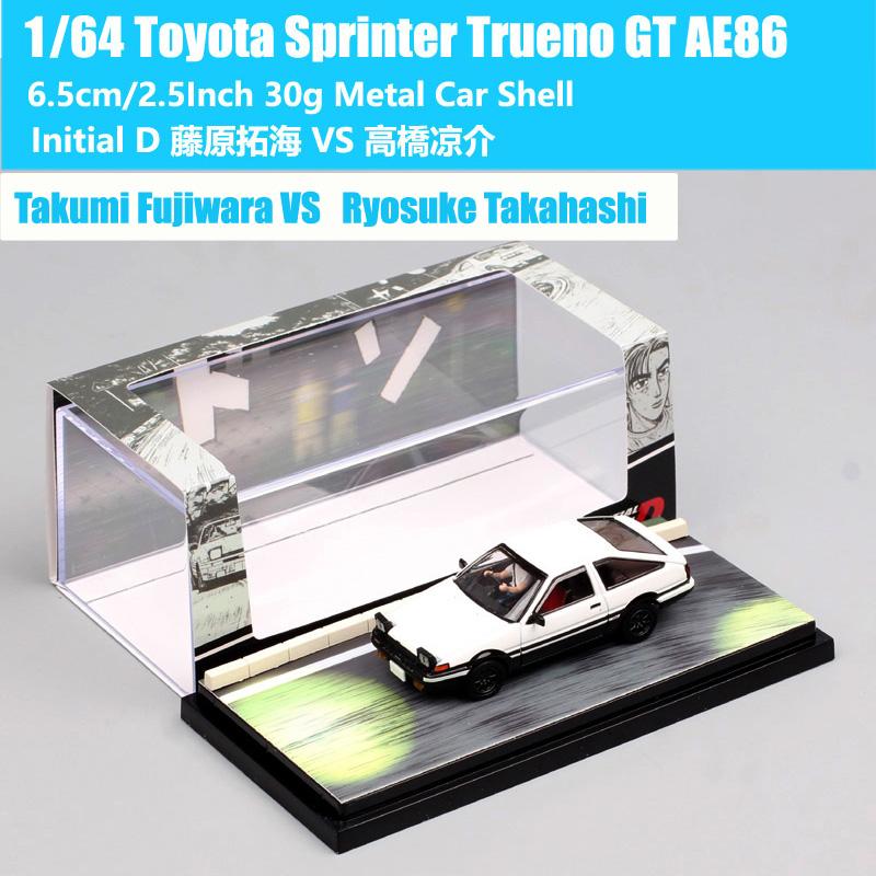 

1:64 Scale Mini Toyota Sprinter Trueno GT APEX AE86 Takumi Fujiwara Car Model Diecasts & Toy Vehicles Hobby Japan HJ64 Gifts