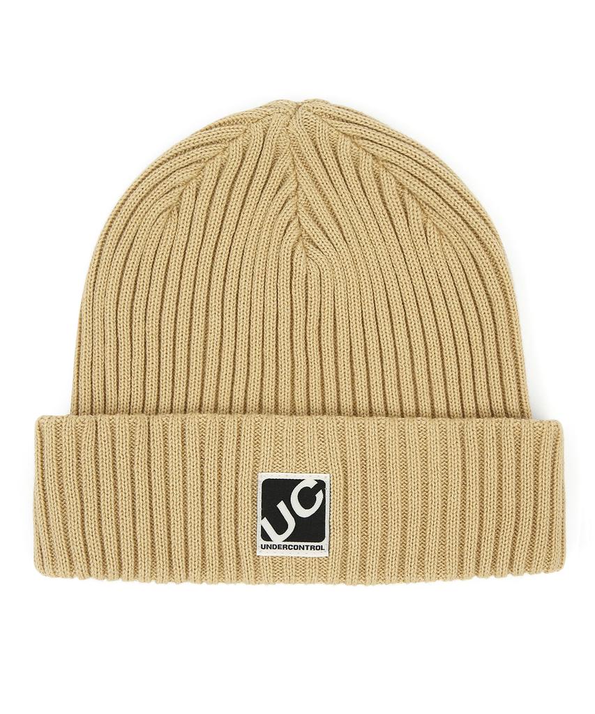 Eondeokeonteulol All-Season Thin Long Beanie Cotton Knit Unisex Logo Beanie Hat Beanie / Cross Box Logo / D Lemon