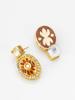 Gold-Plated Pink Stone-Studded & Beaded Handcrafted Jewellery Set