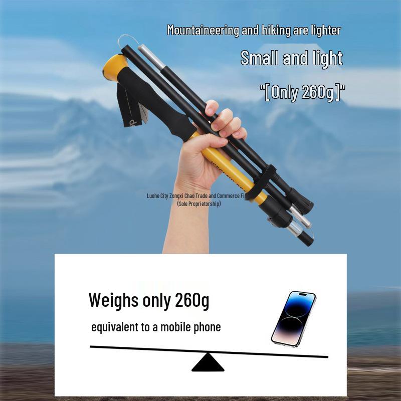 Aluminum Folding Hiking Poles - Lightweight Walking Sticks for Men & Women