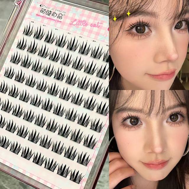 Aimo - Glue-free Cat Multipack False Eyelashes Cluster (Various Designs) 1