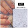 "Bohemian Silver Star & Moon Nail Sticker Set"