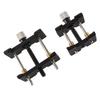 2Pcs Different Sizes Watch Repair Tool Black Watch Movement Base  for Professional Repair