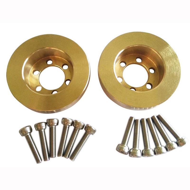 

Premium 4pcs Internal Brass Weight Set For 1.9 And 2.2 Rc Crawler Wheel Rims 2pcs