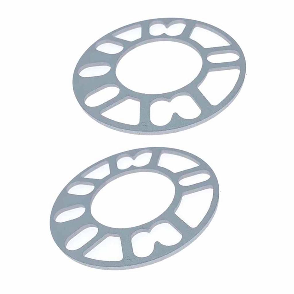 2 Stück 8mm Dicke Radnaben-Distanzscheibe Flansch Nabenzentrisch ET Dichtung Aluminiumlegierung Universell für Autos